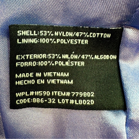 Weatherproof Lavender Rain Jacket Women’s M Periwinkle Lightweight Trench Coat - Picture 12 of 15